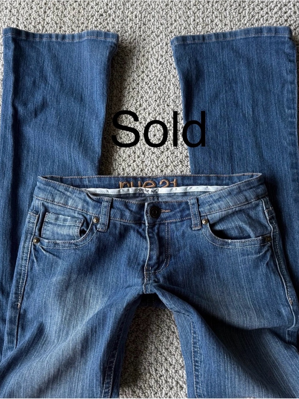 Y2K vintage Rue21 Women's Medium Blue Bootcut low rise Jeans